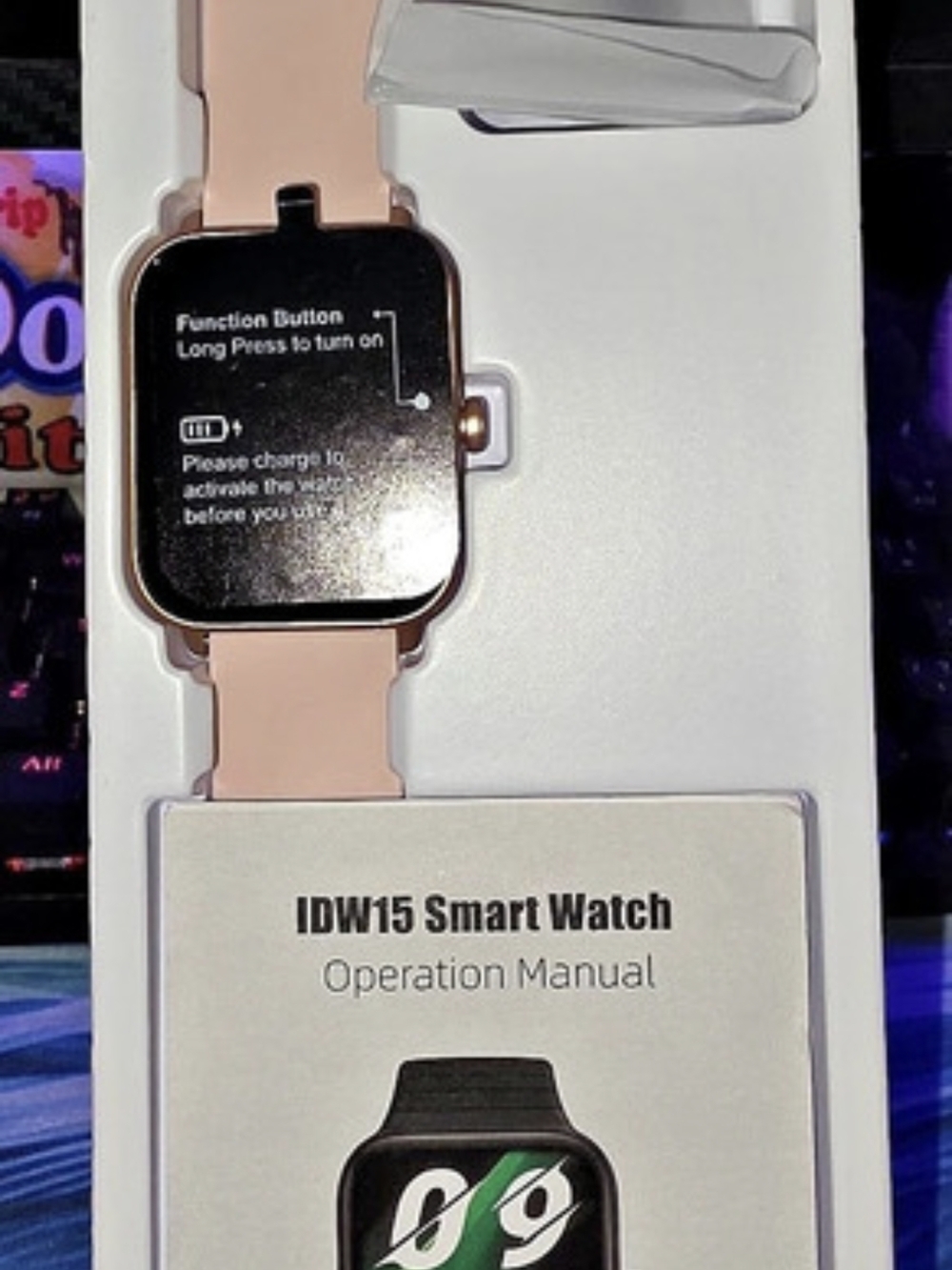 New IDW15 Smart Watch Pink NWT